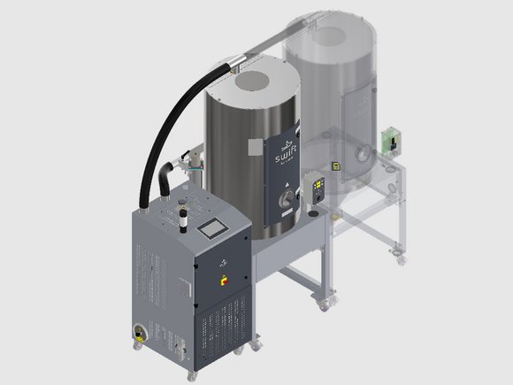 sDRY 40/80 搭配 sDRYBIN S 15-250: 灵活的安装选项